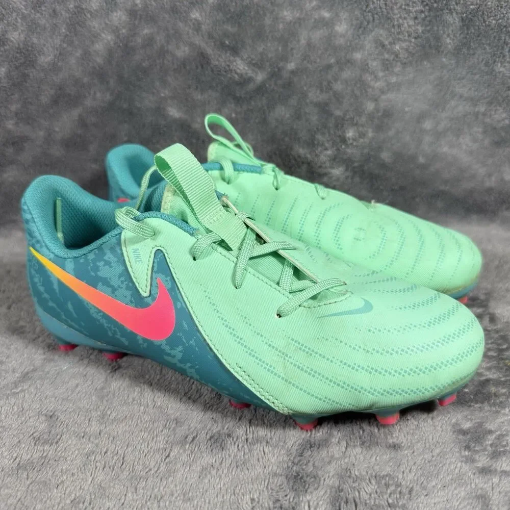 NIKE Phantom GX II Academy LV8 FG MG Soccer Cleat Green Glow Black Bright 3.5Y